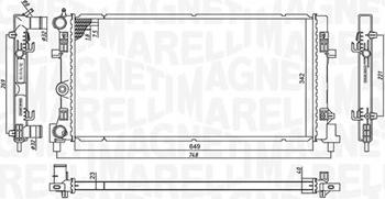 Magneti Marelli 350213182300 - Радиатор, охлаждение двигателя parts5.com