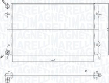 Magneti Marelli 350213853000 - Radiador, refrigeración del motor parts5.com