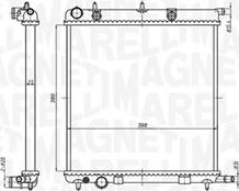 Magneti Marelli 350213819000 - Радиатор, охлаждение двигателя parts5.com