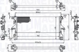 Magneti Marelli 350213215200 - Радиатор, охлаждение двигателя parts5.com