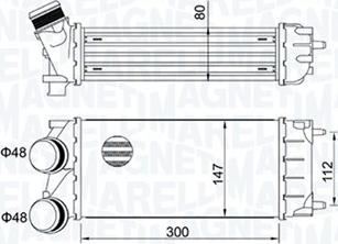 Magneti Marelli 351319204920 - Интеркулер, теплообменник турбины parts5.com