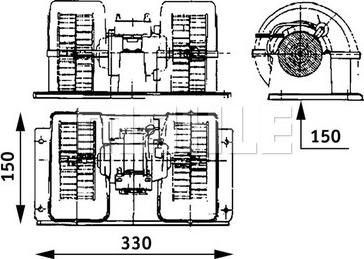 MAHLE AB 28 000P - Вентилятор салона parts5.com