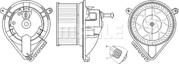 MAHLE AB 271 000S - Вентилятор салона parts5.com