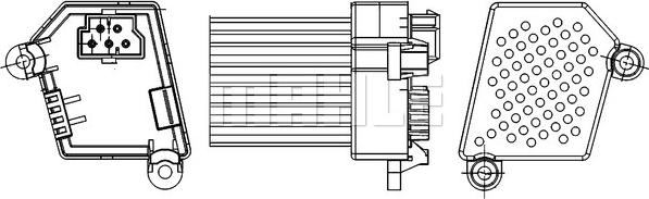 MAHLE ABR 33 000S - Regulador, ventilador habitáculo parts5.com