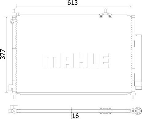 MAHLE AC 927 000S - Конденсатор кондиционера parts5.com