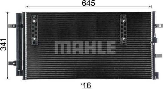 MAHLE AC 457 000P - Конденсатор кондиционера parts5.com