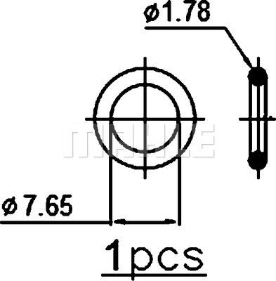 MAHLE AC 807 000S - Конденсатор кондиционера parts5.com