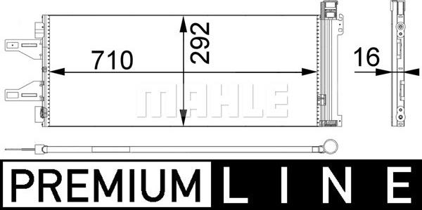 MAHLE AC 368 000P - Конденсатор кондиционера parts5.com