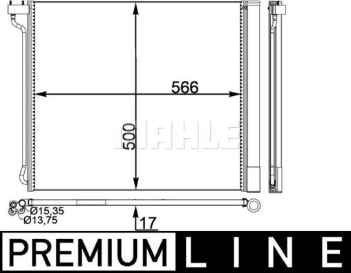 MAHLE AC 269 000P - Конденсатор кондиционера parts5.com