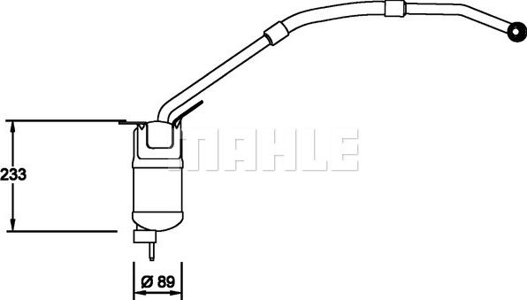 MAHLE AD 273 000P - Осушитель, кондиционер parts5.com