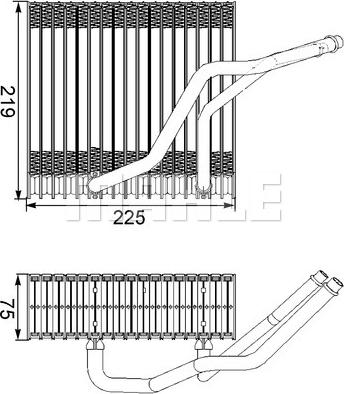 MAHLE AE 38 000S - Испаритель, кондиционер parts5.com