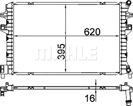 MAHLE CIR 34 000S - Низкотемпературный охладитель, интеркулер parts5.com