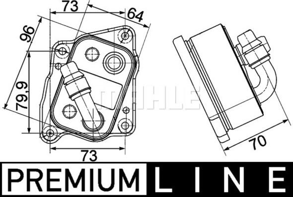 MAHLE CLC 107 000P - Масляный радиатор, двигательное масло parts5.com