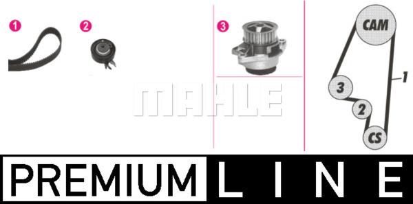 MAHLE CPK 63 000P - Водяной насос + комплект зубчатого ремня parts5.com