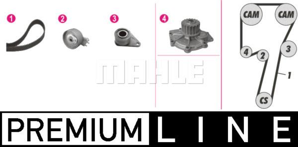 MAHLE CPK 82 000P - Водяной насос + комплект зубчатого ремня parts5.com