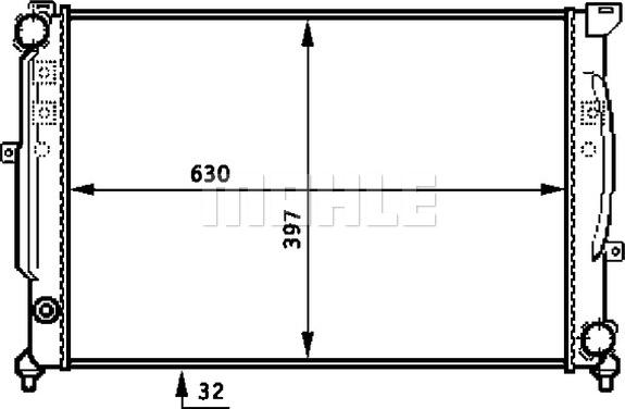 MAHLE CR 423 000S - Радиатор, охлаждение двигателя parts5.com