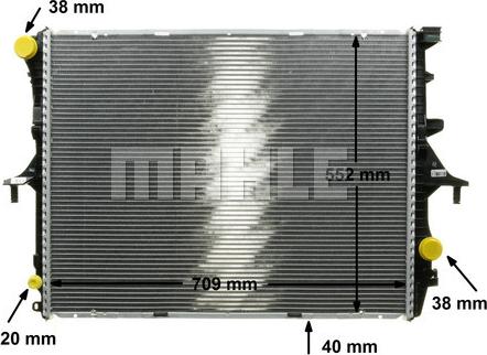 MAHLE CR 569 000P - Радиатор, охлаждение двигателя parts5.com