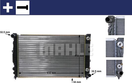 MAHLE CR 648 000S - Радиатор, охлаждение двигателя parts5.com