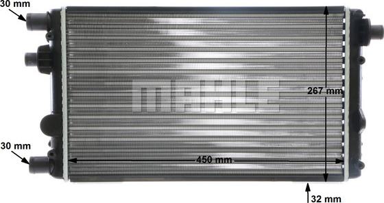 MAHLE CR 632 000S - Радиатор, охлаждение двигателя parts5.com