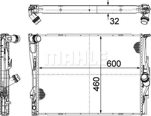 MAHLE CR 1089 000P - Радиатор, охлаждение двигателя parts5.com