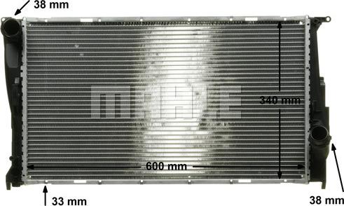 MAHLE CR 1084 000P - Радиатор, охлаждение двигателя parts5.com