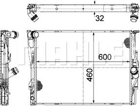 MAHLE CR 1087 000P - Радиатор, охлаждение двигателя parts5.com