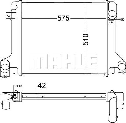 MAHLE CR 1217 000P - Радиатор, охлаждение двигателя parts5.com