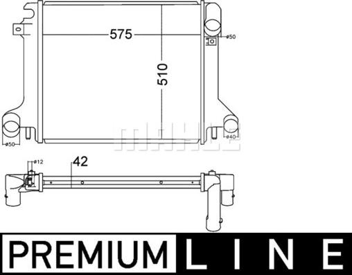 MAHLE CR 1217 000P - Радиатор, охлаждение двигателя parts5.com