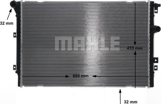 MAHLE CR 813 000S - Радиатор, охлаждение двигателя parts5.com