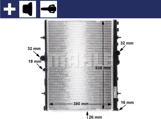 MAHLE CR 31 000S - Радиатор, охлаждение двигателя parts5.com