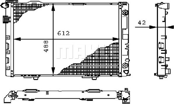 MAHLE CR 241 000P - Радиатор, охлаждение двигателя parts5.com