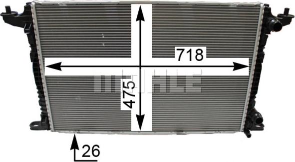 MAHLE CR 2179 000P - Radiator, engine cooling parts5.com