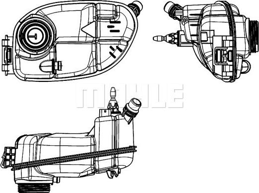 MAHLE CRT 65 000S - Компенсационный бак, охлаждающая жидкость parts5.com