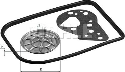 MAHLE HX 82D - Гидрофильтр, автоматическая коробка передач parts5.com