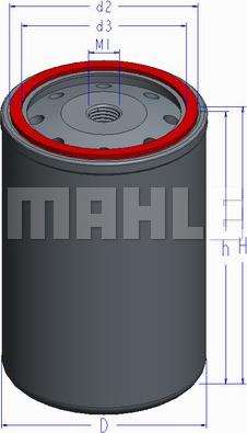 MAHLE KC 202 - Топливный фильтр parts5.com