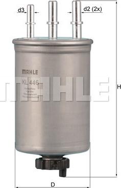 MAHLE KL 446 - Топливный фильтр parts5.com