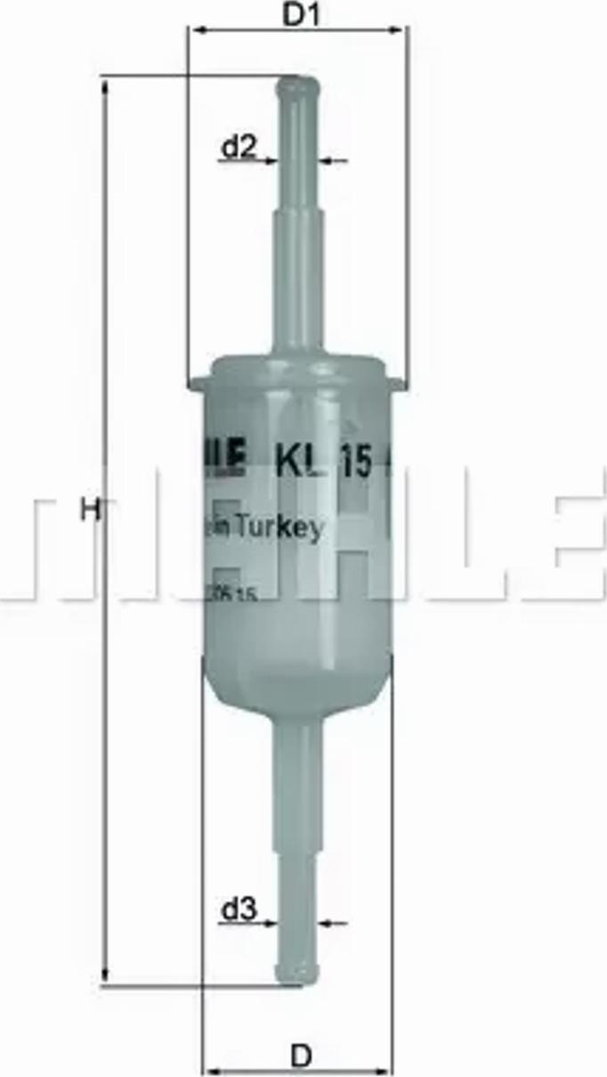 MAHLE KL 15 OF - Fuel filter parts5.com