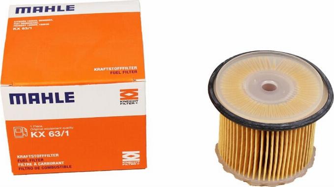 MAHLE KX 63/1 - Fuel filter parts5.com