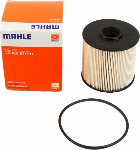 MAHLE KX 67/2D - Топливный фильтр parts5.com