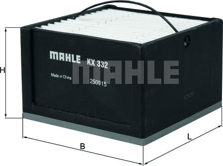 MAHLE KX 332 - Топливный фильтр parts5.com