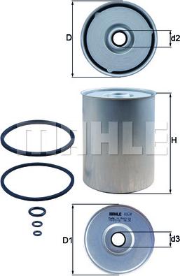 MAHLE KX 24D - Fuel filter parts5.com
