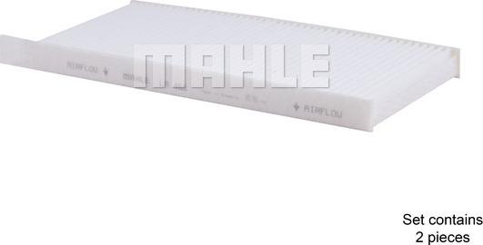 MAHLE LA 468/S - Фильтр воздуха в салоне parts5.com