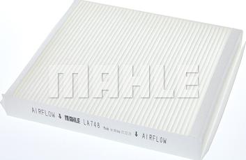 MAHLE LA 748 - Фильтр воздуха в салоне parts5.com