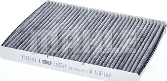 MAHLE LAK 521 - Фильтр воздуха в салоне parts5.com