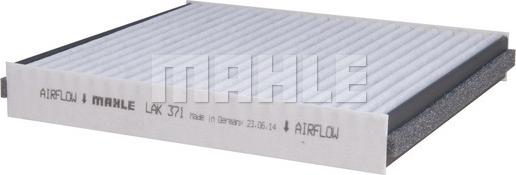 MAHLE LAK 371 - Фильтр воздуха в салоне parts5.com