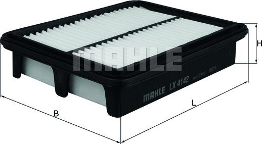 MAHLE LX 4142 - Воздушный фильтр parts5.com