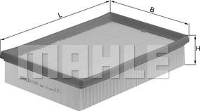 MAHLE LX 1044 - Air Filter parts5.com