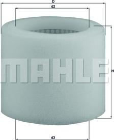 MAHLE LX 123 - Воздушный фильтр parts5.com