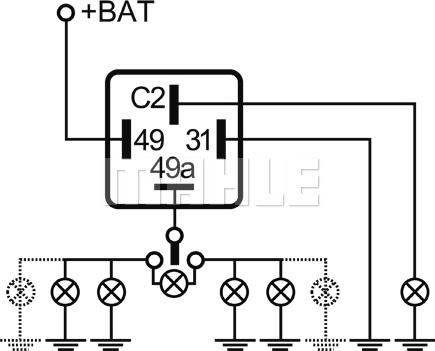 MAHLE MFL 18 - Relé de intermitencia parts5.com