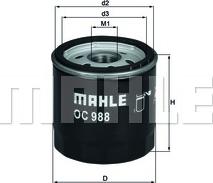 MAHLE OC 988 - Масляный фильтр parts5.com